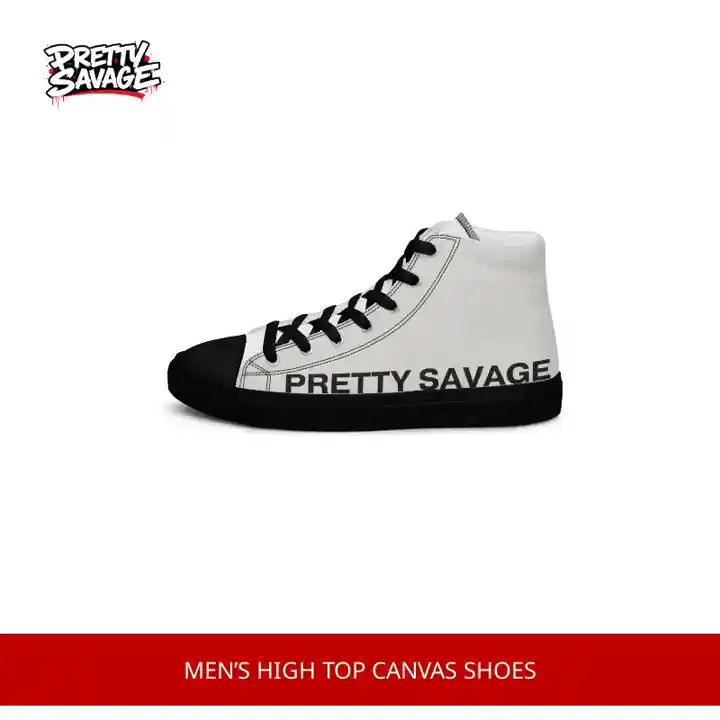 Men&rsquo;s high top canvas shoes by@Outfy